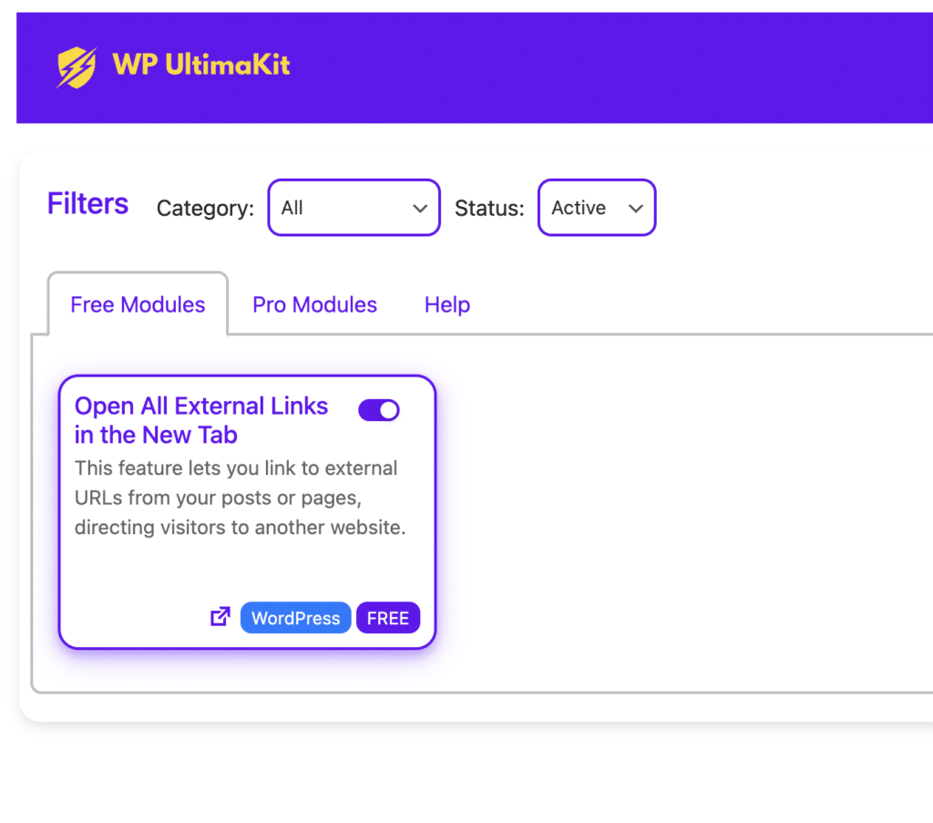 Open All External Links in the New Tab In WordPress