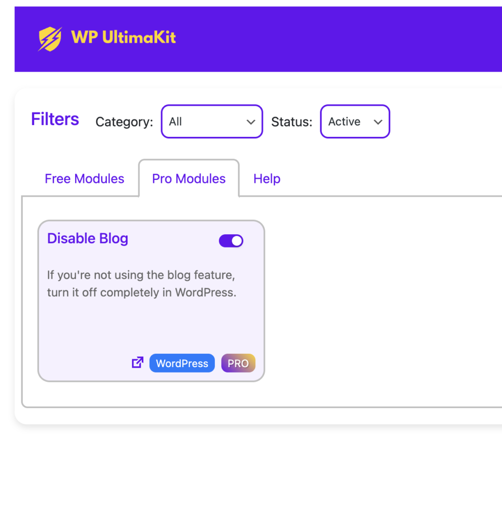 Disable Blog in WordPress