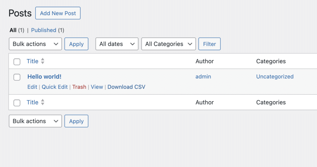 Export Posts & Pages In WordPress