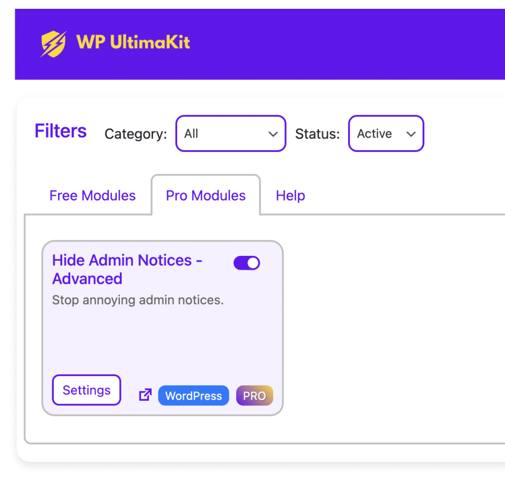 Hide Admin Notices - Advanced in WordPress