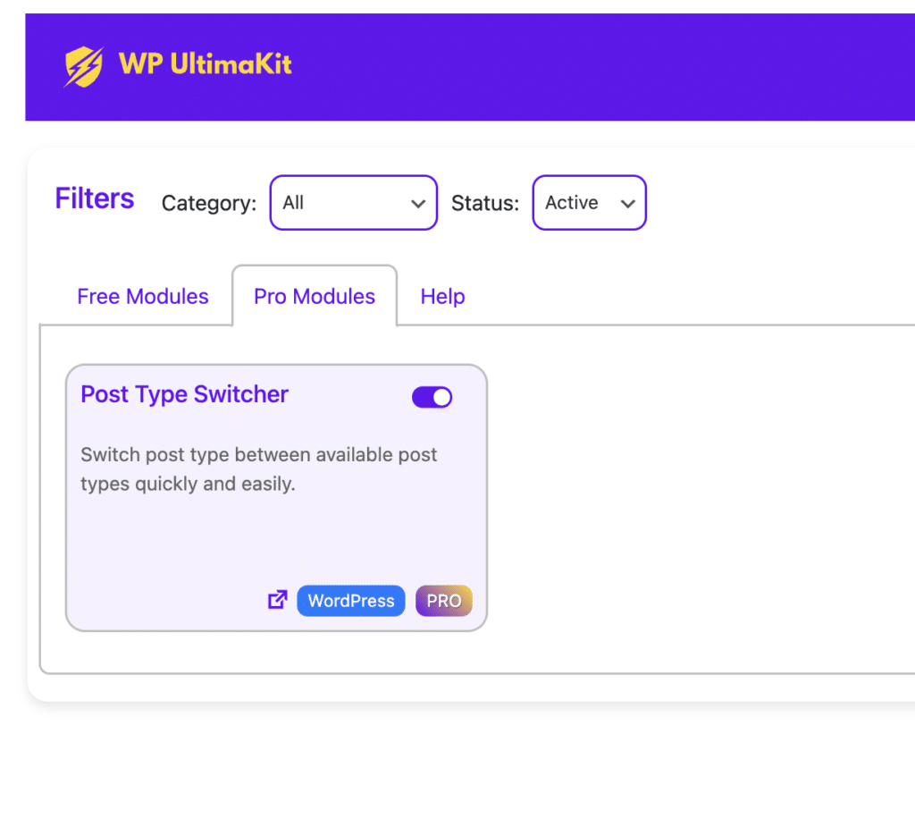 Post Type Switcher in WordPress
