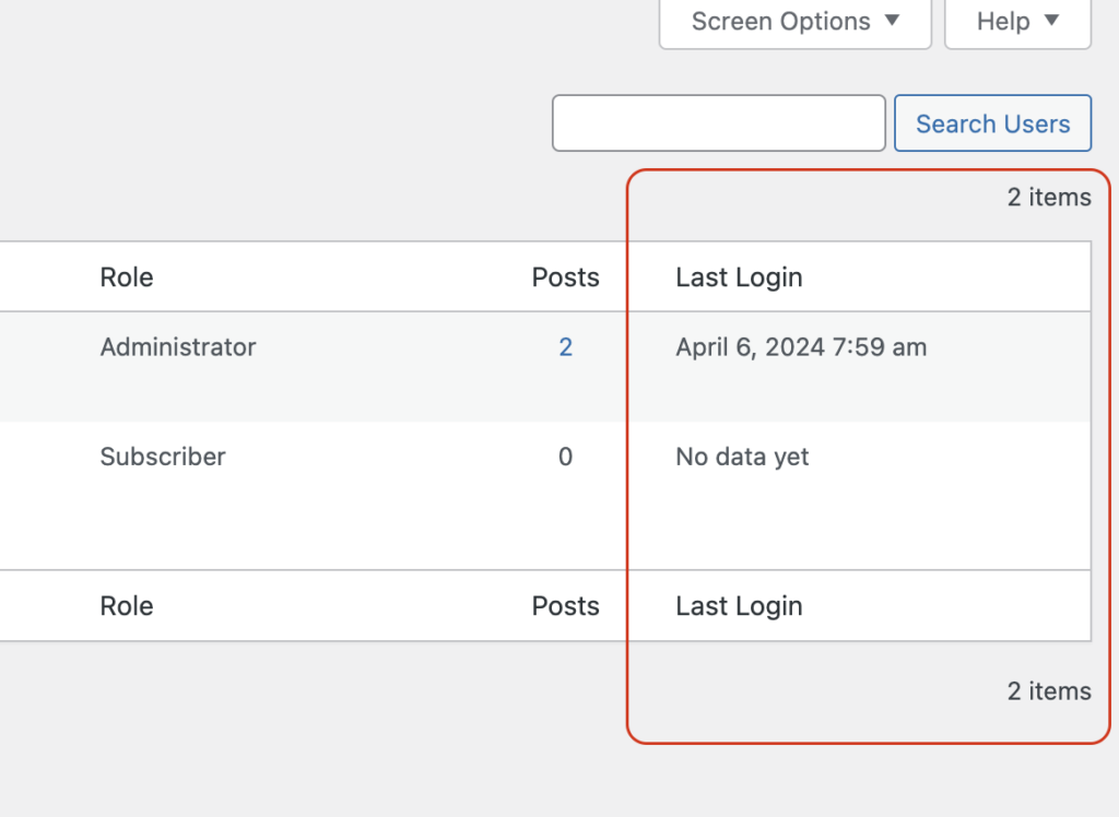 User Last Login Timestamp in WordPress